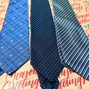 Versace Blue and Black Tie Collection